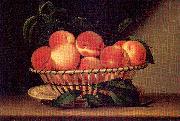 Peale, Raphaelle Bowl of Peaches oil painting on canvas